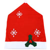 Santa Claus Christmas Hat Chair Cover