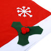 Santa Claus Christmas Hat Chair Cover