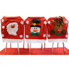 Santa Claus Snowman Christmas Hat Chair Cover