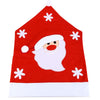 Santa Claus Snowman Christmas Hat Chair Cover