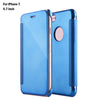 Luxury Mirror Flip Cover PC Case for iPhone 7 4.7 inch