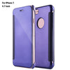 Luxury Mirror Flip Cover PC Case for iPhone 7 4.7 inch