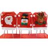 Santa Claus Snowman Christmas Hat Chair Cover