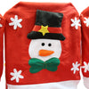 Santa Claus Snowman Christmas Hat Chair Cover