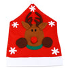 Santa Claus Snowman Christmas Hat Chair Cover