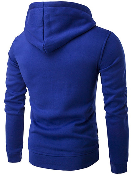 Kangaroo Pocket Drawstring Plain Hoodie