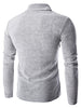 Long Sleeve Button Design Turtleneck Sweater