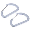 Naturehike 2pcs Outdoor Climbing Aluminum Alloy Multi-functional Fast Hang D-shape Carabiner Buckle
