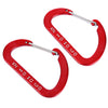 Naturehike 2pcs Outdoor Climbing Aluminum Alloy Multi-functional Fast Hang D-shape Carabiner Buckle
