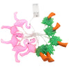 2M 10 LEDs Flamingo Coconut Tree String Fairy Light Battery Powered Lamp