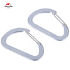 Naturehike 2pcs Outdoor Climbing Aluminum Alloy Multi-functional Fast Hang D-shape Carabiner Buckle