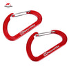 Naturehike 2pcs Outdoor Climbing Aluminum Alloy Multi-functional Fast Hang D-shape Carabiner Buckle