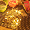 10 LEDs Golden Heart String Light Battery Powered Lamp
