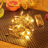 10 LEDs Golden Heart String Light Battery Powered Lamp