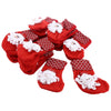 20pcs Christmas Stocking Decoration Hanging Gift Bag Ornaments
