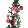 20pcs Christmas Stocking Decoration Hanging Gift Bag Ornaments