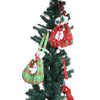 Christmas Santa Claus / Snowman Gift Drawstring Bag Hanging Decoration