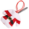 6 Pairs Christmas Santa Decoration Suit Pants Cutlery Fork Spoon Holder Bags