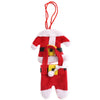 6 Pairs Christmas Santa Decoration Suit Pants Cutlery Fork Spoon Holder Bags