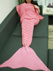 Fish Scale Design Sleeping Bag Wrap Mermaid Tail Blanket