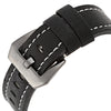Oulm 3558 LED Scanning Leather Band Men Double Movt Watch