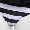Sexy Wireless Bikini Stripe Print Swimming Suit