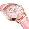 MARGUES M - 3043 Female Quartz Watch Artificial Diamond Ring Decoration Dial 3ATM Wristwatch
