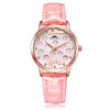 MARGUES M - 3043 Female Quartz Watch Artificial Diamond Ring Decoration Dial 3ATM Wristwatch