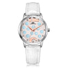MARGUES M - 3043 Female Quartz Watch Artificial Diamond Ring Decoration Dial 3ATM Wristwatch