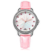 MARGUES M - 3037 Women Quartz Watch Rhinestone Bezel Sky Wheel Pattern Dial 3ATM Wristwatch