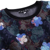 Trendy Floral Pattern Flocking Women's Sweatshirt