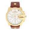 Curren 8176 Men Quartz Watch with Date Display Leather Band Decorative Sub-dials
