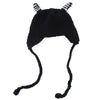 Cute Kid Cartoon Knitting Lacing Wool Hat