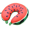 Portable Fruit U Shaped Pillow Foam Particles Soft Cushion for Home Travel