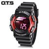 OTS 7001G Children LED Digital Watch Date Day Alarm Display 3ATM Chronograph Sports Wristwatch