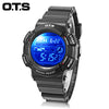 OTS T6900L Kids LED Digital Watch Date Day Alarm Display 5ATM Chronograph Sports Wristwatch