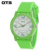 OTS T1145G Children Quartz Watch 30m Water Resistance Luminous Pointer Rubber Band Wristwatch