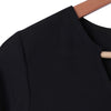 Adjustable Sleeve Buttoned High Low Hem Blouse