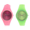 OTS T1165G Children Quartz Watch 50m Water Resistance Luminous Pointer Rubber Band Wristwatch