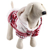 Warm Coral Fleece Pet Dog Clothes Cozy Snowflake Puppy Coat