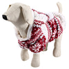 Warm Coral Fleece Pet Dog Clothes Cozy Snowflake Puppy Coat