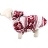 Warm Coral Fleece Pet Dog Clothes Cozy Snowflake Puppy Coat