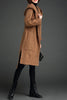 Hooded Slit Open Front Walker Coat
