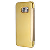 Luxury Mirror Flip Cover Hard PC Case with Auto Sleep Wake Up Function for Samsung Galaxy S7