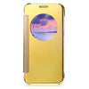 Luxury Mirror Flip Cover Hard PC Case with Auto Sleep Wake Up Function for Samsung Galaxy S7