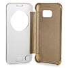 Luxury Mirror Flip Cover Hard PC Case with Auto Sleep Wake Up Function for Samsung Galaxy S7