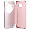 Luxury Mirror Flip Cover Hard PC Case with Auto Sleep Wake Up Function for Samsung Galaxy S6 Edge
