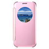 Luxury Mirror Flip Cover Hard PC Case with Auto Sleep Wake Up Function for Samsung Galaxy S6 Edge
