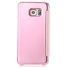 Luxury Mirror Flip Cover Hard PC Case with Auto Sleep Wake Up Function for Samsung Galaxy S6 Edge