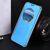 Luxury Mirror Flip Cover Hard PC Case with Auto Sleep Wake Up Function for Samsung Galaxy S6 Edge